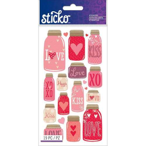Sticko Mason Jar Love Stickers