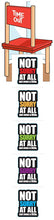 Sticko Not Sorry Label Stickers 30 Pcs