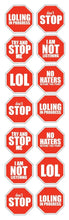 Sticko STOP Label Stickers