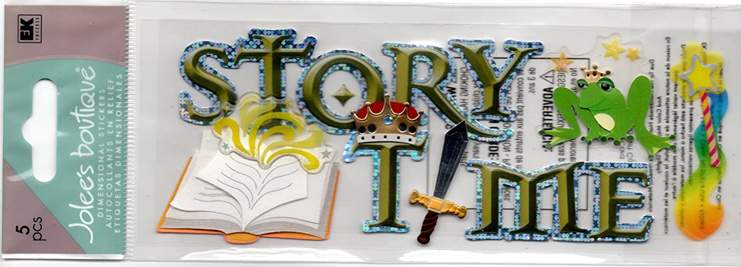 Jolee's Boutique Vintage Story Time Dimensional Title Scrapbook Stickers