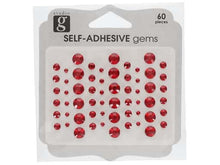 Studio G Red Adhesive Gems 60 pcs