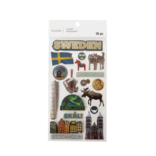 Recollections Sweden Dimensional Stickers