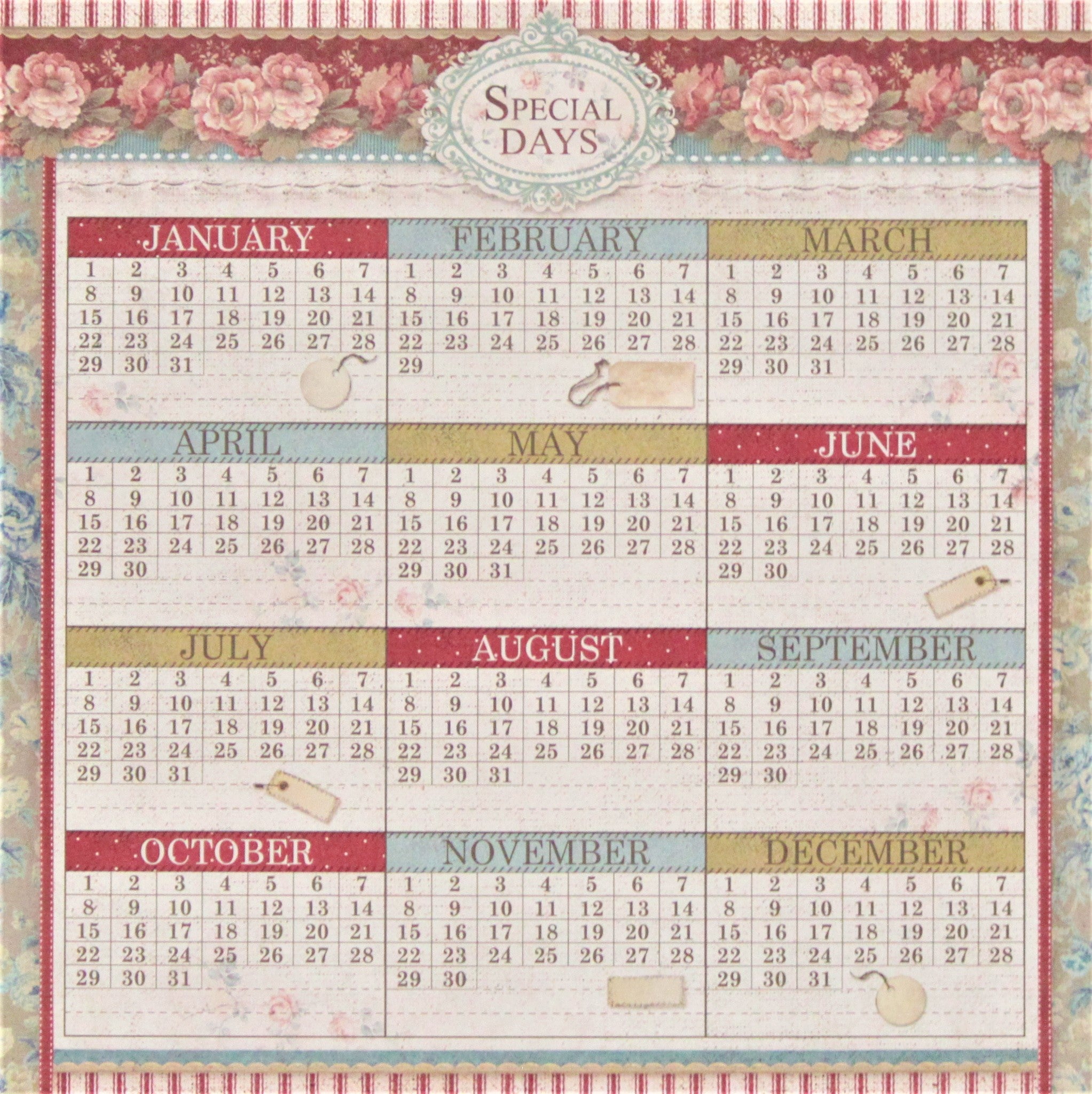 Stamperia Grand Hotel 12 x 12  Double-Sided Cardstock Paper#8