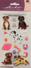 Sticko Sparkling Puppies Stickers