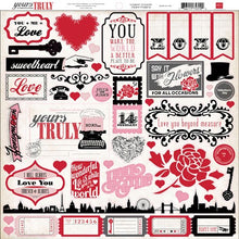 Echo Park Yours Truly 12" X 12" Element Sticker Sheet