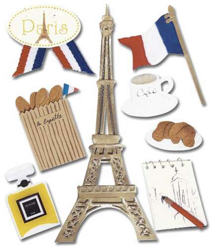 Jolee's Boutique Paris Dimensional Scrapbook Stickers