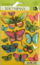 K & Company Serendipity Butterfly Grand Adhesions Dimensional Stickers