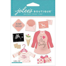 Jolee's Boutique Baby Girl Pregnancy Dimensional Stickers