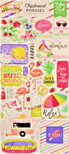 Echo Park Sweet Summer Chipboard Accent Stickers